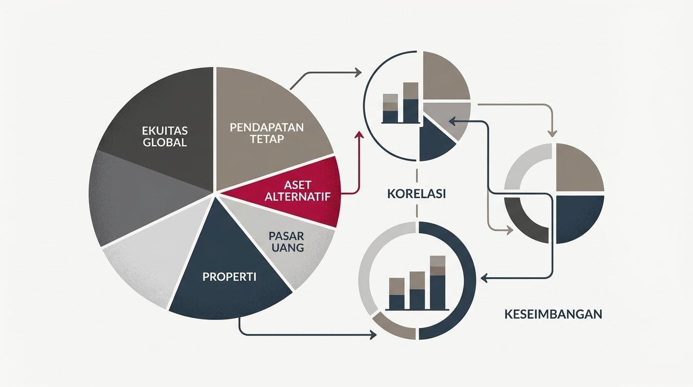 Irisan lingkaran sebagai metafora alokasi aset